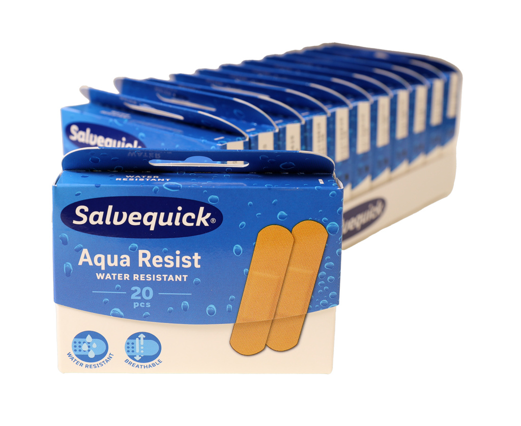 Salvequick plåster Aqua Resist 12-pack