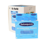 Salvequick Plåster Blue Detectable refill 6-pack
