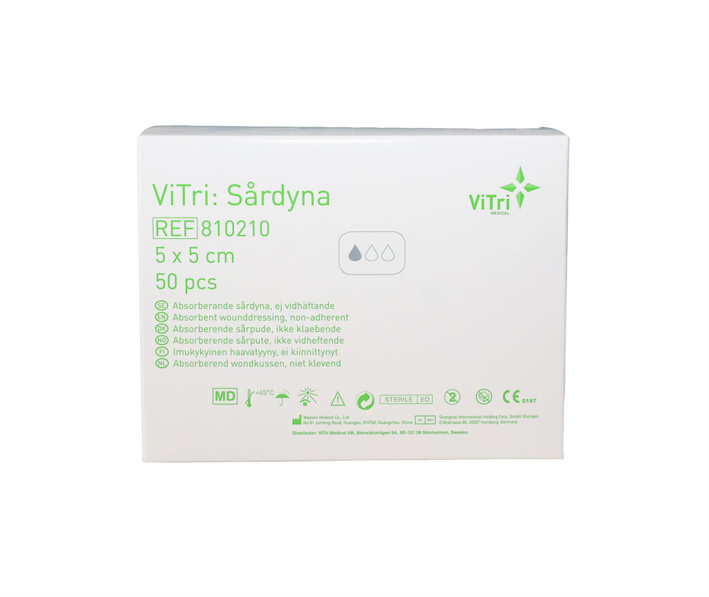 Kompress 5 x 5 cm 50-pack från Vitri