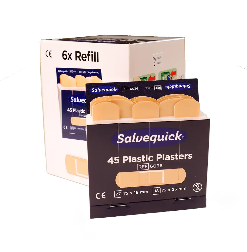Salvequick Plastplåster refill, 6-pack