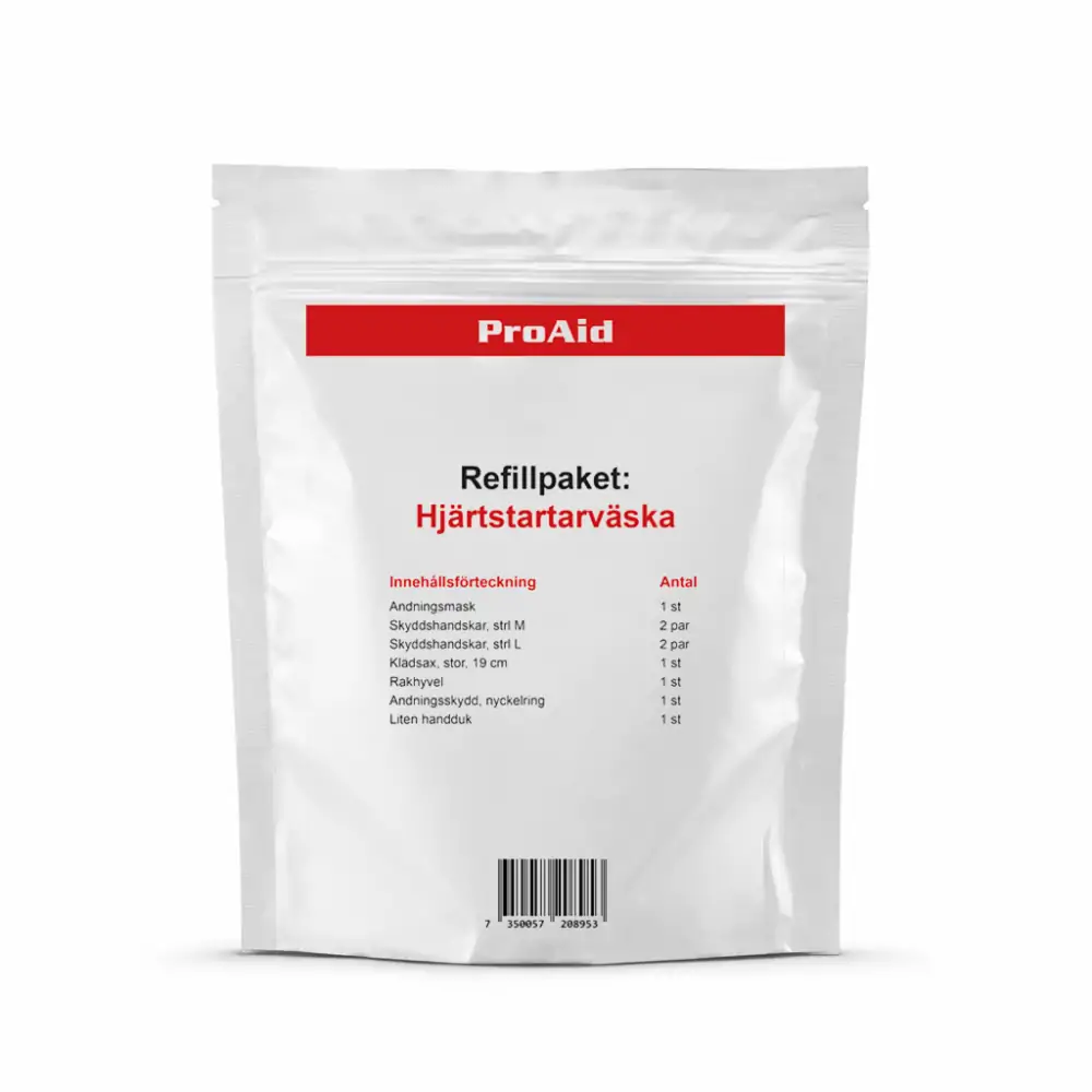 Refillpaket hjärtstartarväska