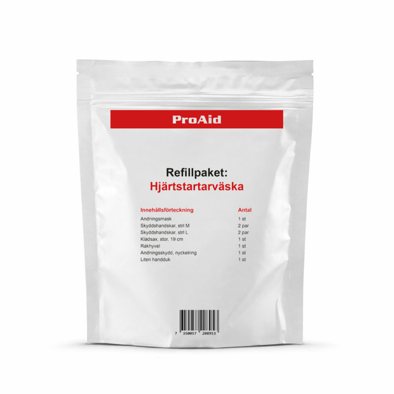 Refillpaket hjärtstartarväska