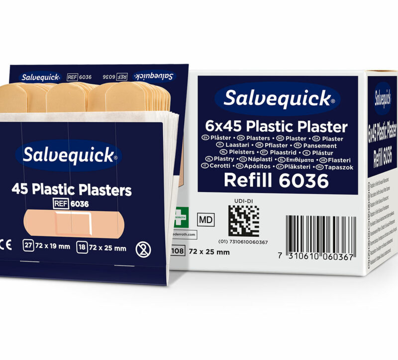 Salvequick Plastplåster refill, 6-pack