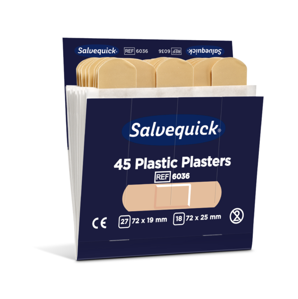 Salvequick Plastplåster refill, 6-pack