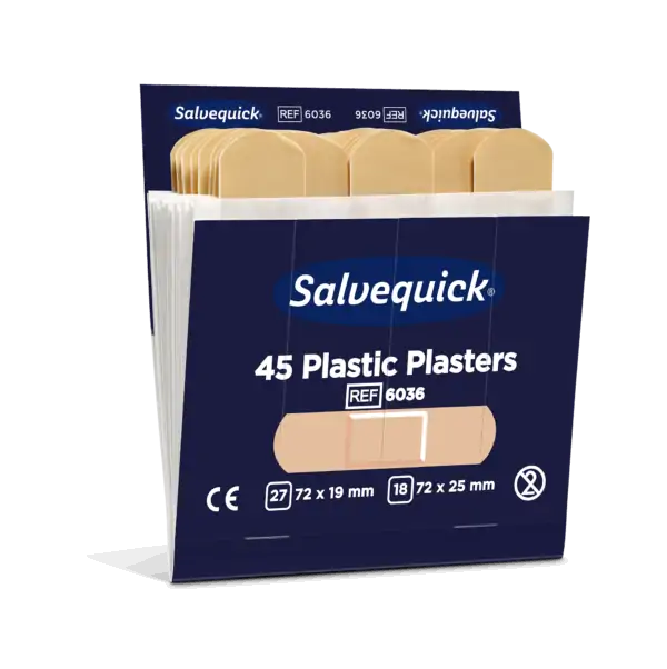 Salvequick Plastplåster refill, 6-pack