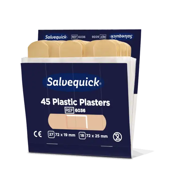 Salvequick Plastplåster refill, 6-pack