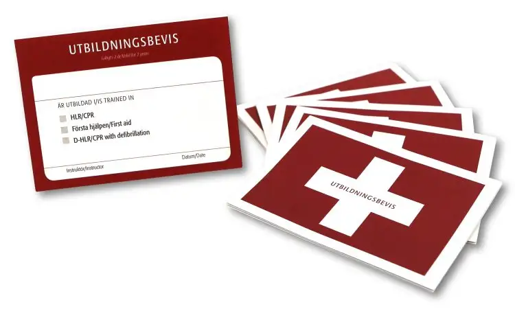 Kompetenskort Vuxen-HLR, 50 st