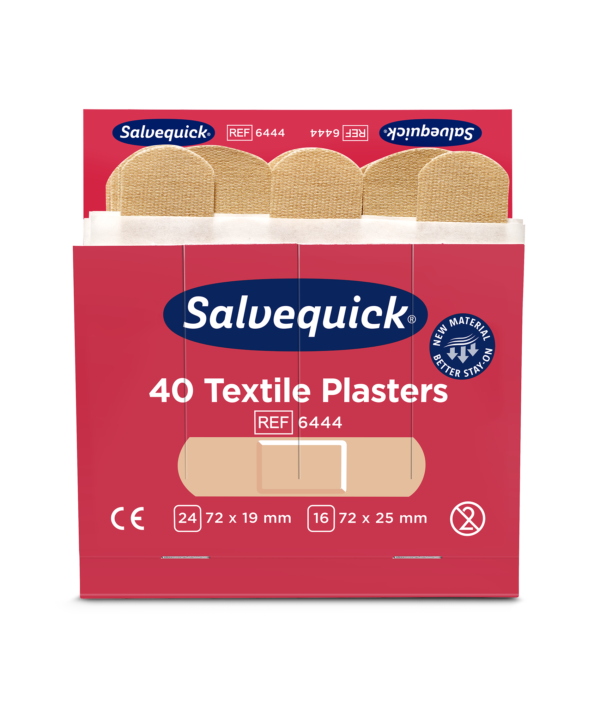 salvequick textilplåster 6-pack refill