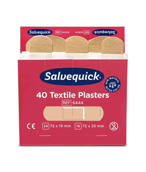 salvequick textilplåster 6-pack refill