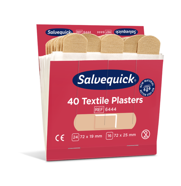 salvequick textilplåster 6-pack refill