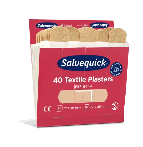 salvequick textilplåster 6-pack refill