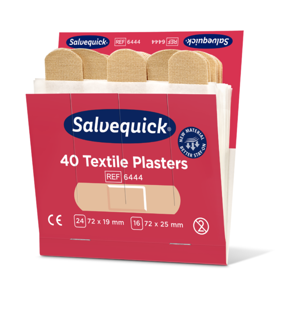 salvequick textilplåster 6-pack refill