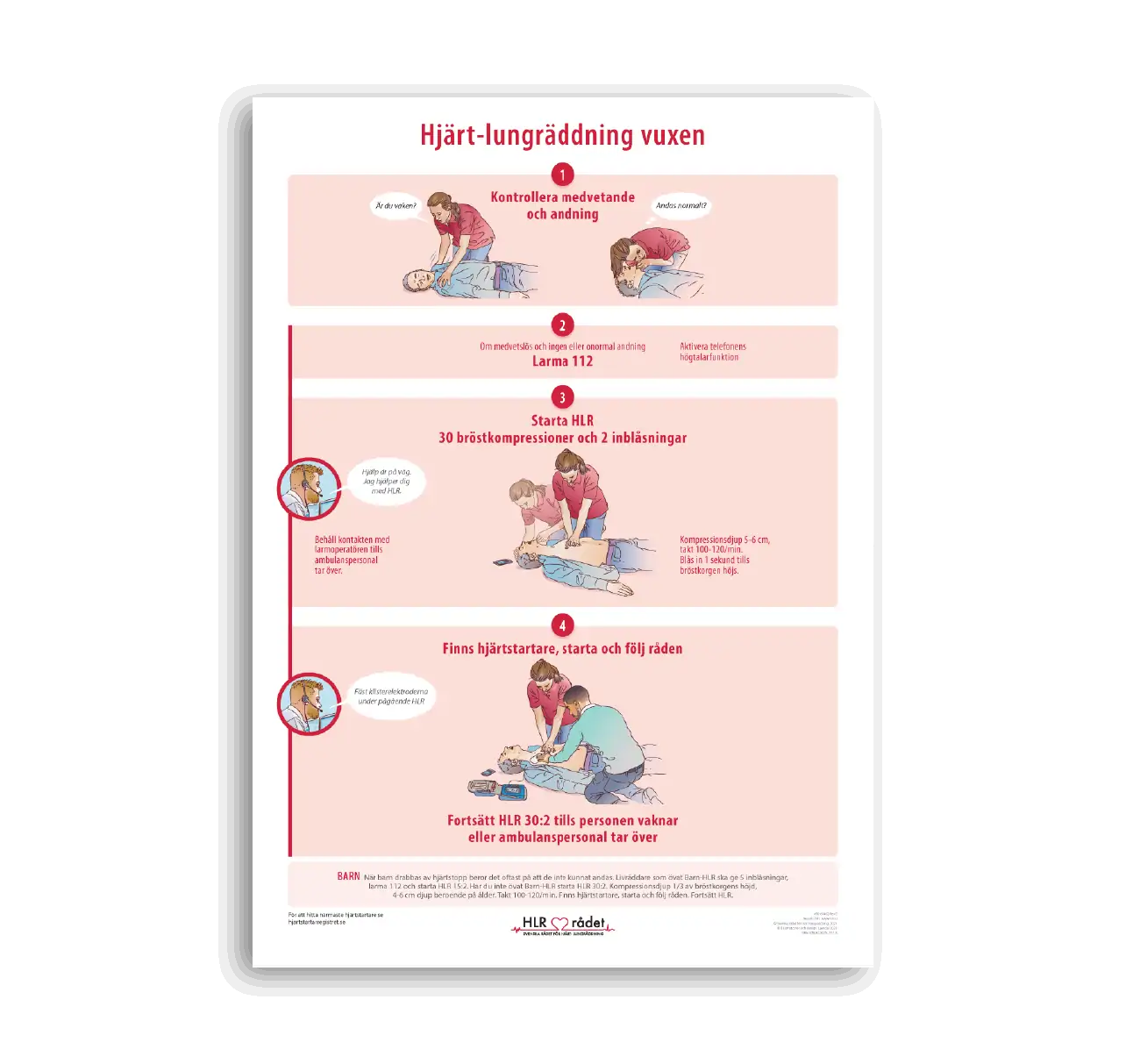 HLR vuxen A4, 50x70 poster