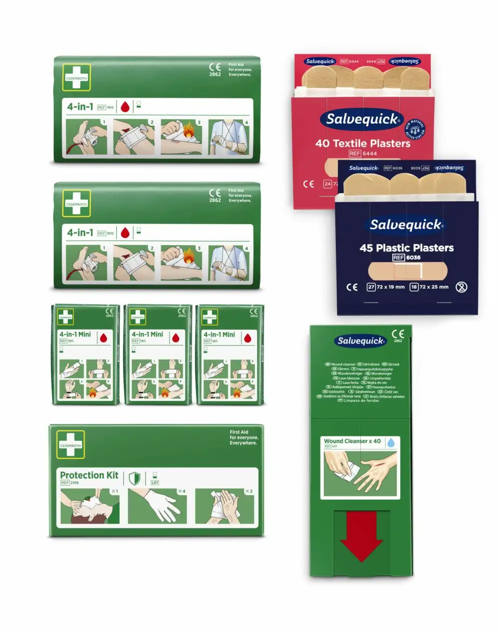 Refill till Cederroth Första hjälpen-tavla