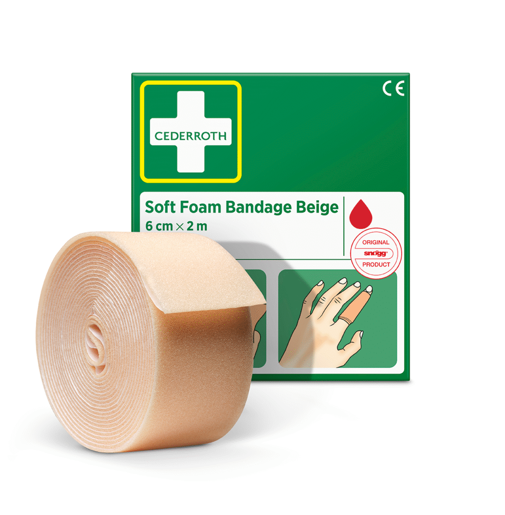 2133 cederroth soft foam bandage beige 6x200 with roll
